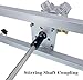 Power Mixer Pneumatic Agitator Clamp-On Drum Agitator Industrial-Grade Pneumatic Shaker Paint Stirring Tool，Air Agitator for 1000L Tank, Pneumatic Paint Mixer Machine with Folding Propeller,