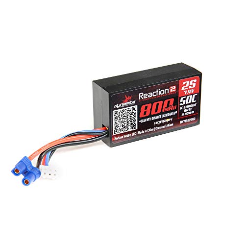 Dynamite 7.4V 800Mah 2S 50C Hardcase Lipo Battery Ec2, Dynb825H2 #TOP1