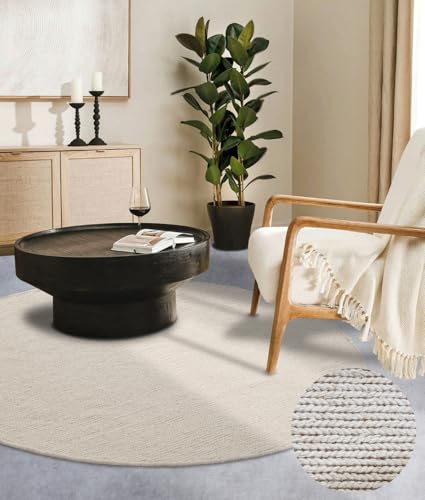 Villeroy & Boch Wollteppich Francois Rund - Natur...