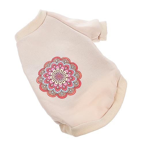 VANZACK ペットセーター 大型犬用の犬の衣装 コスチューム 小型犬の衣装 ペットの冬服 ペットの服 ダックスフンドベスト 犬の暖かさの衣装 子犬のコート 冬の犬のコート コットン Beige