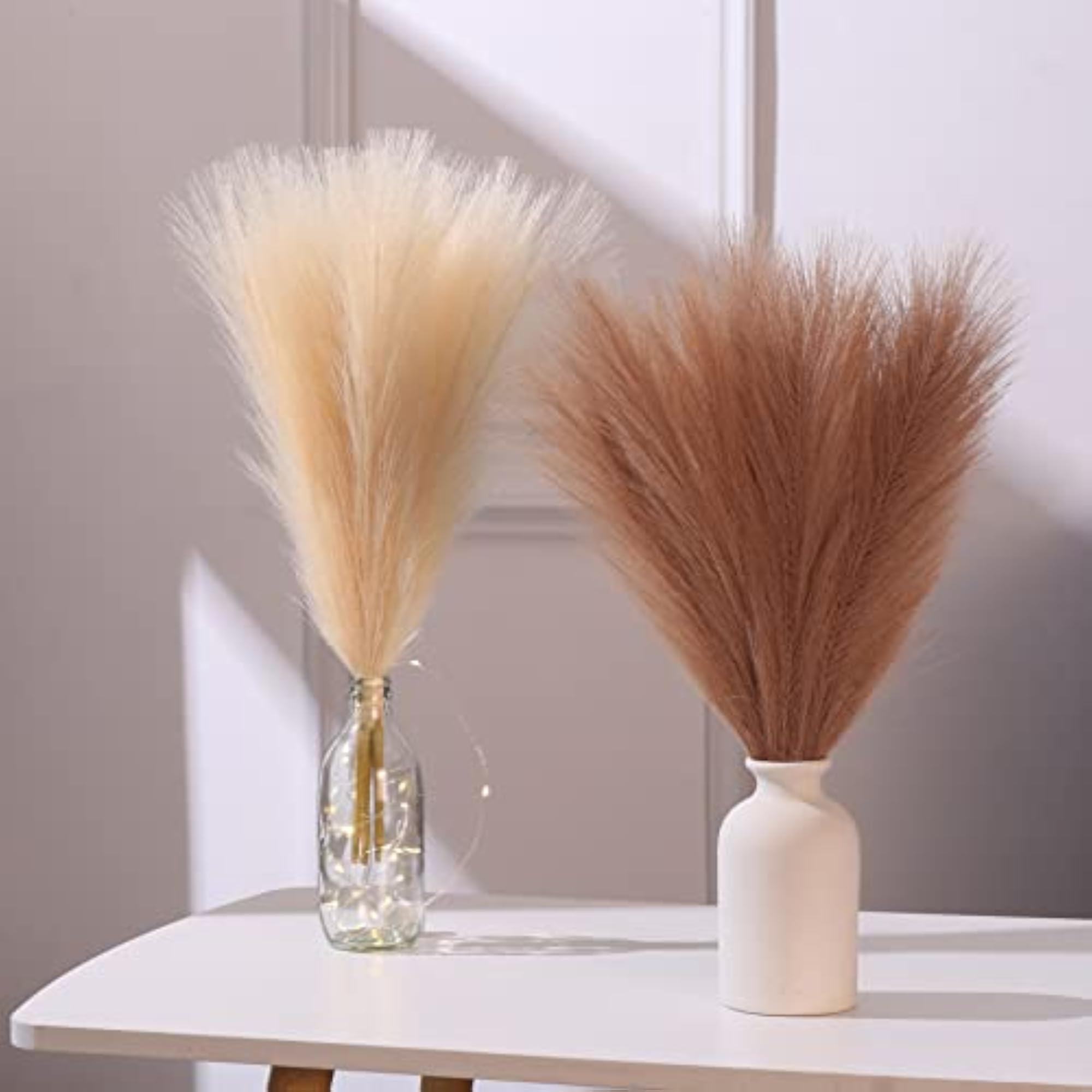 Small Pampas Grass, 6 Stems Artificial Pompous Grass