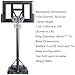 Basketball Hoop Outdoor, Portable Basketball Hoops, Height-Adjustable, PC Transparent Backboard, and Stable Triangle Base(Medium)
