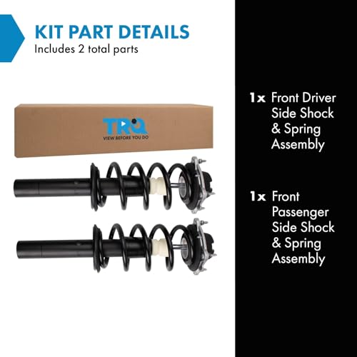 Image of TRQ Front Shock & Spring Assembly Set Compatible with 12-2018 Audi A6 A6 Quattro A7 Quattro