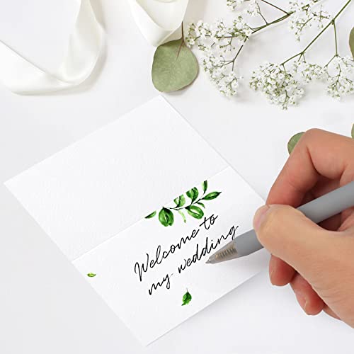 PECULA 120 Pcs Place Cards Blank Fillable Banquet Seat Card , 2x3.5in Place Cards for Table Setting, Escort Cards, Name Cards, Wedding Place Cards for Wedding, Table, Dinner Parties