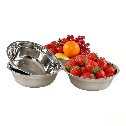 Set de 4 tazones de acero inoxidable 9.45" miniatura 6