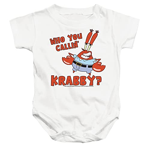 Popfunk Spongebob Who You Callin Krabby Infant Baby Boys & Girls Onesie Snapsuit