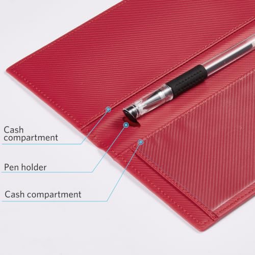 Image of CoBak Checkbook Cover for Women & Men - PU Leather Case with RFID Blocking | Classic Design Check Book Holder for Personal and Business