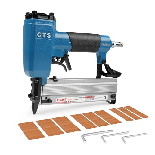 CTS P630C - Clavadora de pines de calibre 23 con 3000 clavos, pistola neumática sin cabeza con gatillo de seguridad, se adapta a clavos de pin de 12 a 30 mm, microalfiler de aire para armarios