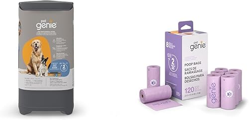 Vista 11 de Pet Genie Cubo Sistema de eliminación de residuos de perros para control de olores en exteriores e interiores Cubo de basura para excrementos