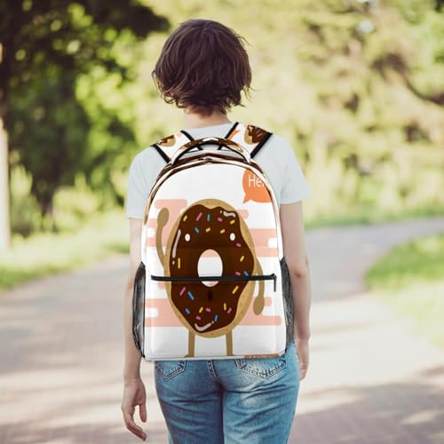 Sac de voyage décontracté imprimé donuts pour les sorties de weekend - 6