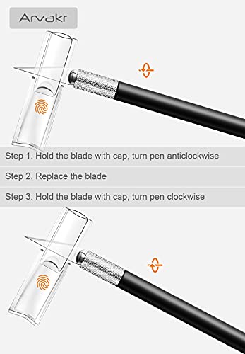 Craft Hobby Knife, Exacto Knife, 2 Knives and 60 Blades with a Bag, Precision Cutter Knife for Cutting Carving Scrapbooking Stencil, Black with Bag