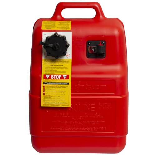 Scepter 6.6 Gal Portable Marine Gas Can with Built-In Gauge