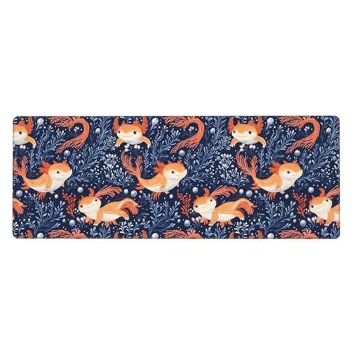 Tapis de souris pour ordinateur portable grand format bords cousus