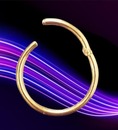 Ringe I Clicker I Piercing Nasenring Ohrring I 1,0 x 8 mm I 585 Massiv Gelbgold I Echtheit des Artikels - wie beschrieben - wird hiermit garantiert I 46011-8 I