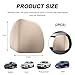 NYTKL 2 PCS Car Headrest Cover, Soft Stretchy Fabric Vehicle Head Rest Protector, Washable Dirt-Poorf Auto Headrest Covers Anti-Scratch Coverings, Interior Car Accessories (Beige)