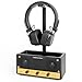 Headset-Ständer für Kopfhörer, Desktop-Halterung Gaming-Headset mit Kabel Organizer,Gebogener Kopfhörerständer,Halterung mit Ablagefach,für AirPods Max, Beats, Bose, Sennheiser, Sony, und mehr