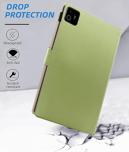 Image of TGK Flip Cover Case for Xiaomi Mi Pad 8 /8 Pro /Mi Pad 7 /7 Pro 11.2 inch Tablet with Stylus Holder (Mint Green)
