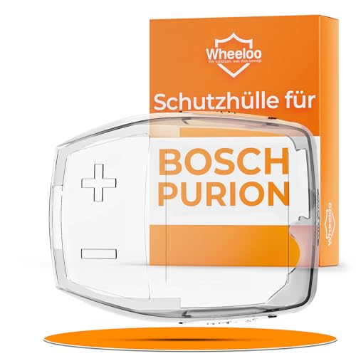 WHEELOO Bosch Purion Schutzhülle wasserdicht & transparent I Ebike Display Schutz gegen Kratzer & Wasser I E-Bike Monitor Displayschutz I transparente Fahrrad Computer Abdeckung I E Bike Zubehör