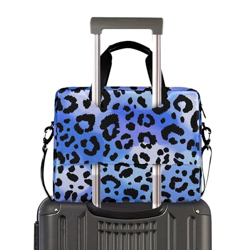Maletín para portátil 13-15.6 pulg. con estampado leopardo azul miniatura 3