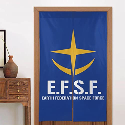 のれん 目隠し ロング 暖簾 ネオ ジオンガンダム 地球連邦 和風のれん 86 x 143cm 間仕切りカーテン 遮光のれん おしゃれ シェードカーテン つっぱりカーテン キッチン 出入り口 飾り物 和室 洋室 飲食店 部屋飾り