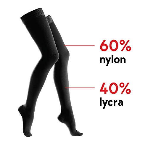 Lauma Medical, 23-32 mmHg Medical Compression Stockings Class 2 with Lacy-striped, Varicose Veins, Often Swelling in Legs - Image 2