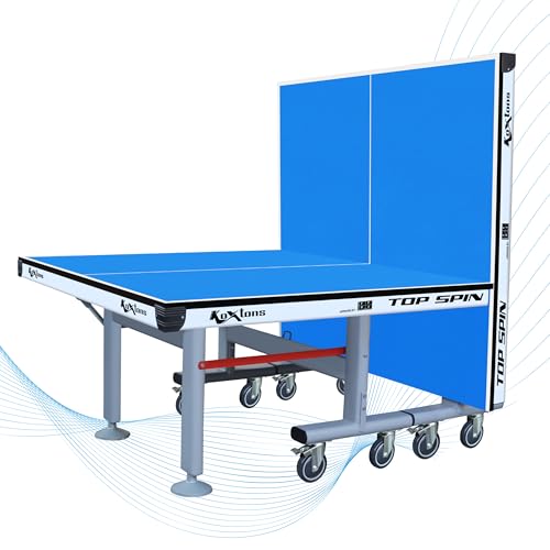 Image of Table Tennis Table, 25mm UV-Coated Top, TTFI Approved, Indoor Use, Smooth Bounce Surface for Home and Clubs, TOP Spin