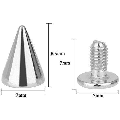 Bracciale Borchie Rivetto Forma di Cono Borchie