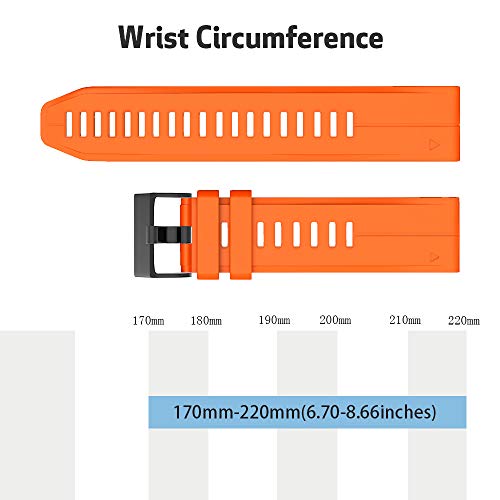 Bracelet de montre EasyFit 26mm Garmin Fenix 7X et 6X pour le sport outdoor