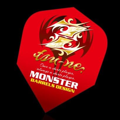 Monster darts flights standard tsu-ne red