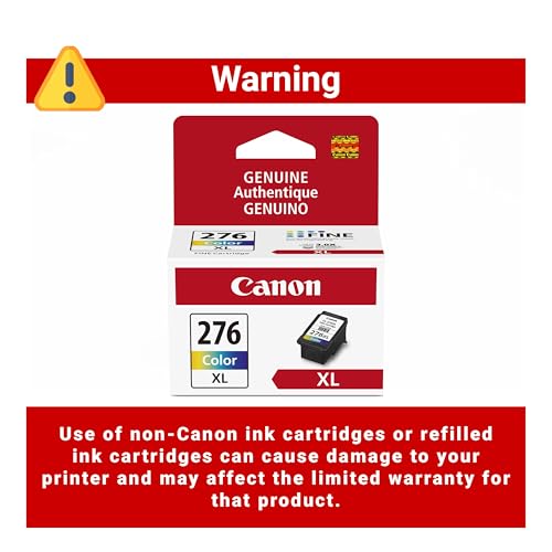 Image of Canon CL-276 XL Genuine Color Ink Cartridge,Compatible with TS3520 /3522,TR4720 /4722,TS3720 /3722,(Pack of 2)
