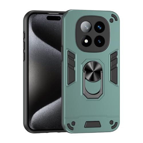 gуP[X Xiaomi Redmi Note 14 Pro PlusdbP[Xƌ݊ALbNX^h&ϏՌRO[hh~یȕیJo[PC}bg̊ȃop[P[Xt(Dark green)