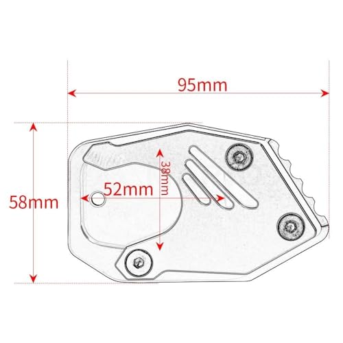 Support latéral HONDA CB650R CB500X plaque extension pour roadtrip - 4