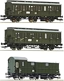 1 Stück 6200130 H0 3er Set Personenwagen, DR, Ep. III, Set 1
