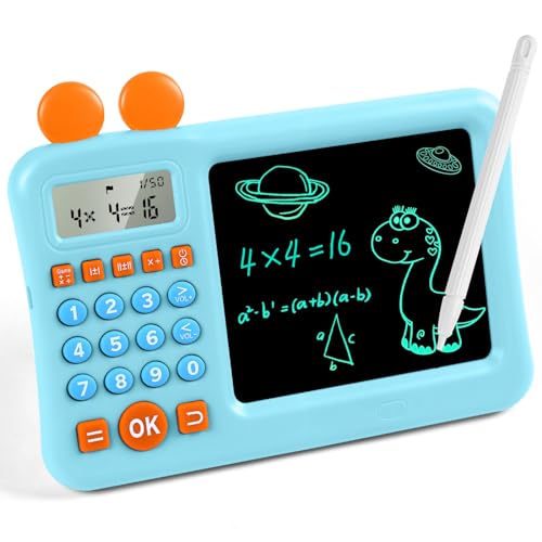 HOTUT Rechentrainer, 2 in 1 Mathe-Rechner und Maltafel Kinder,...