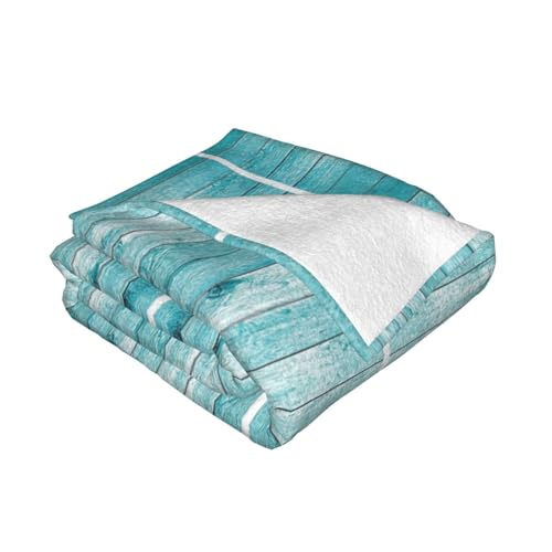 Couverture microfibre chaude 101x76 cm lit flanelle pelucheuse effet bois