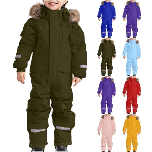 Toddler Snow Suit Winter Outdoor Ski Snowboard Snowsuit Insulated One Piece Snow Suits Waterproof Warm Overalls Sets