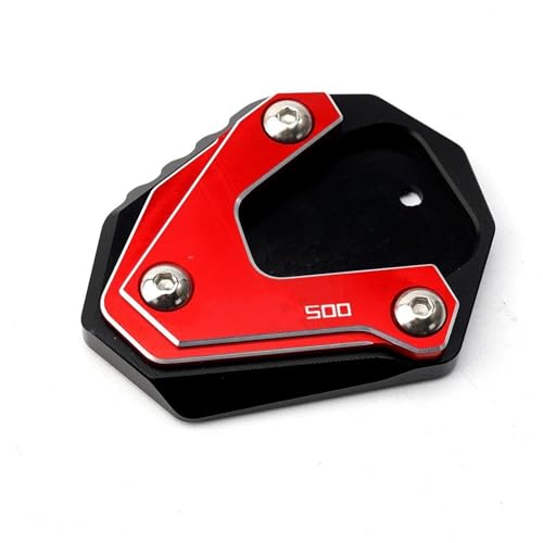 Tampon d'agrandissement de béquille CNC rouge pour Honda NX 500