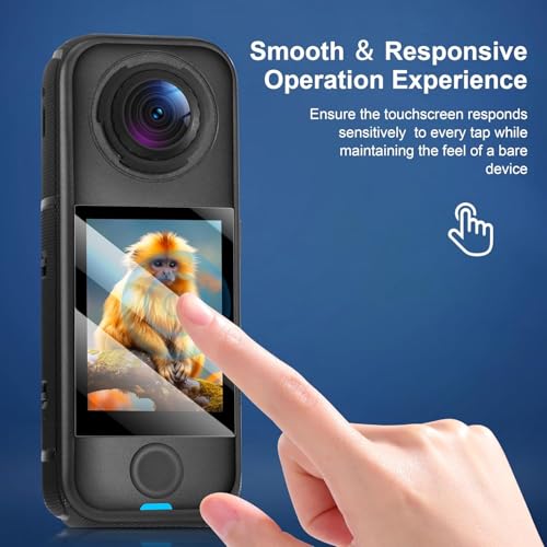Image of M.G.R.J Tempered Glass Screen Protector for Insta360 X4 Air 360 Camera (Transparent)