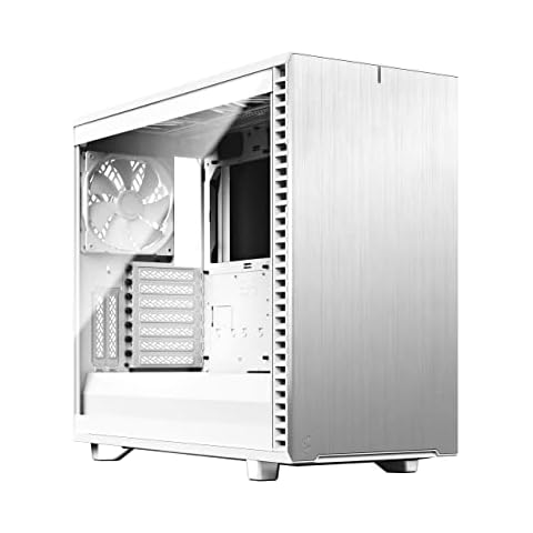 Fractal Design Define 7 White TG Modulares Silent E-ATX Mid Tower PC-Gehäuse aus Aluminium/Stahl Cover