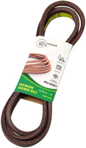 Mower Belt 954-05001 - Aramid Extra-Heavy Duty V-Belts - 43.450 in. - Replacement for MTD Cub Cadet Troy Bilt