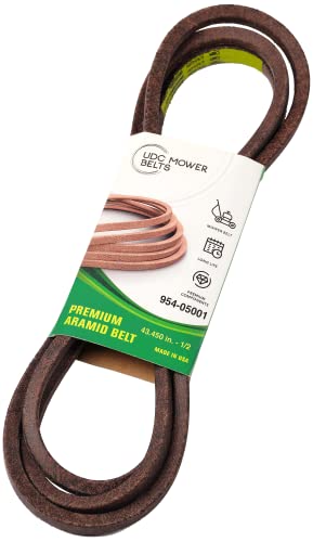 Mower Belt 954-05001 - Aramid Extra-Heavy Duty V-Belts - 43.450 In. - Replacement For Mtd Cub Cadet Troy Bilt #TOP14