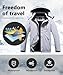 MAOYSSEN Herren Winter Skijacke wasserdichte winddichte atmungsaktive Jacke mit Fleecefutter abnehmbare Kapuze dicke Softshelljacke