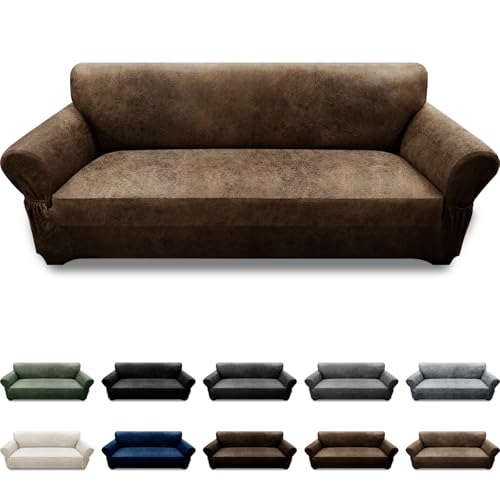 Stylish Leather Look Sofa Cover for Protection