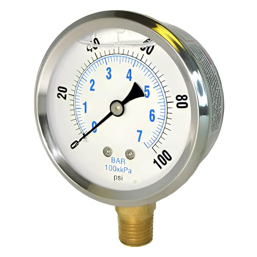 Cadran 0/30 psi avec précision 2-1-2% et boîtier robuste 2.5"刻度