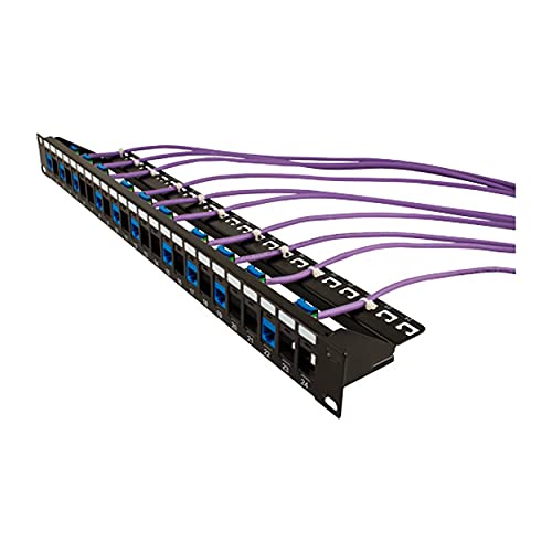 Vertical Cable 24 Port Blank Patch Panel - 1U - Thumbnail 3
