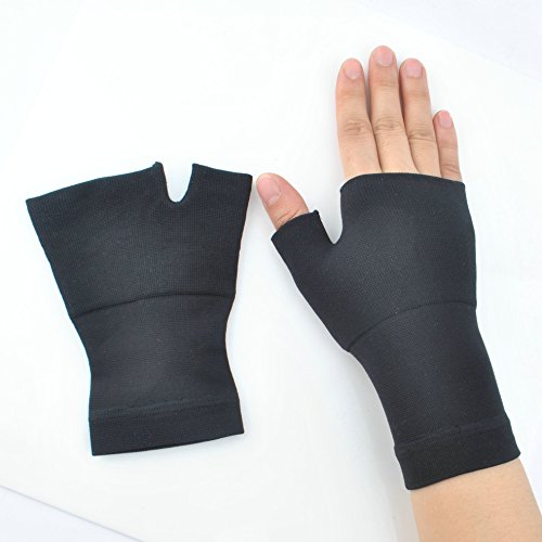 ZSZBACE Wrist Support Brace, 1 Pair - Support for Pain, Sprains, Carpal Tunnel, Bursitis, Tendonitis, Arthritis ,Carpal Tunnel Syndrome (Black, M)