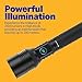 LUXPRO XP918 2500 Lumen Rechargeable Flashlight with LED Power Button - Bright LED Flashlight with USB-C Port
