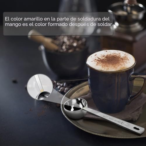 Miniatura 2 de Cuchara De Café, Juego De Cucharas De Café De Acero Inoxidable, 1 Cucharada 15 Ml Y 2 Cucharadas 30 Ml , Cuchara De Medición Cucharada Para Café, Fruta En Polvo, Paquete De 2 Largo