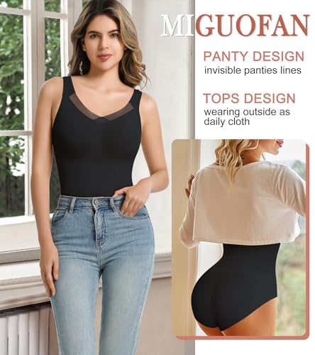 Image of Shapewear Bodysuit for Women Tummy Control Seamless Faja Body Shaper Body Suit Waist Slimming