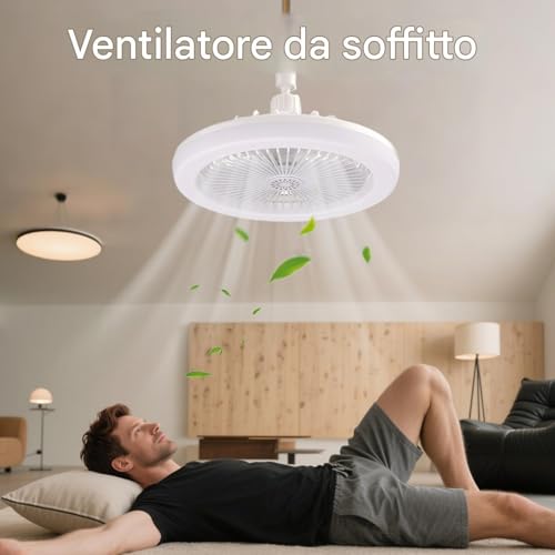 Ventilador de techo para dormitorio silencioso con mando para acabar con las noches calurosas 2